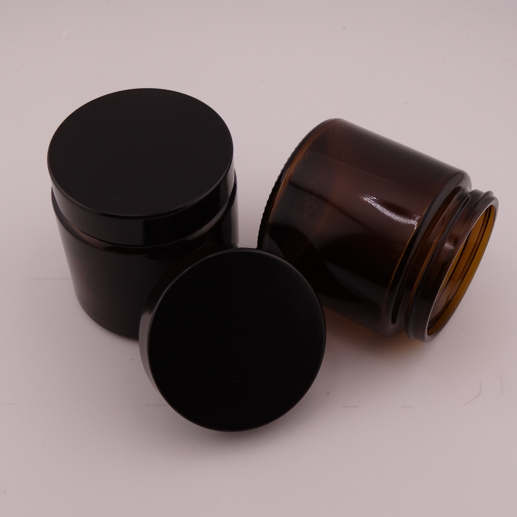 JCASE Stash Jar Mit Silikon-Hülle – 280ml Luftdichtes Glas, Schwarz, Ideal Zur Aufbewahrung Von Kräutern & Mehr
