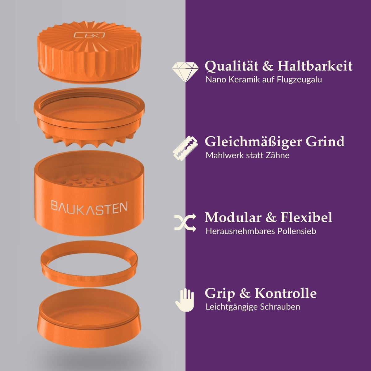 Toothless Keramik Grinder (63mm)