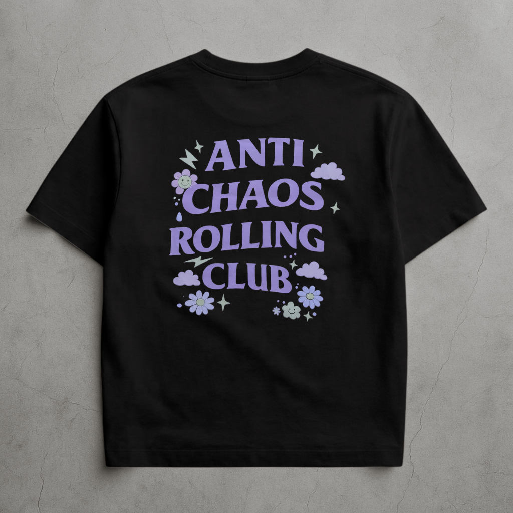 Anti chaos rolling club - Oversized Shirt